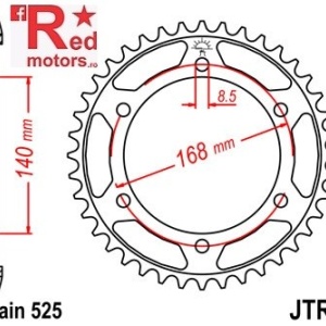 Foaie/pinion spate JTR6.47 525 cu 47 de dinti pentru BMW