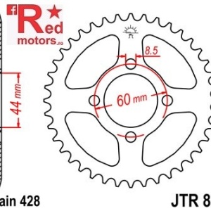Foaie/pinion spate JTR833.54 428 cu 54 de dinti pentru Yamaha TT-R 125, DT 80