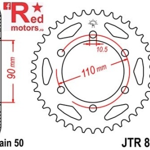 Foaie/pinion spate JTR850.32 530 cu 32 de dinti pentru Yamaha XS 650