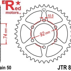 Foaie/pinion spate JTR856.45 530 cu 45 de dinti pentru Yamaha XJ 550