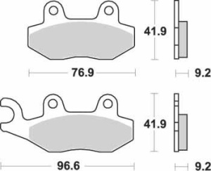 PLACUTE FRANA SBS SCOOTER CERAMIC - 163HF = 713HF