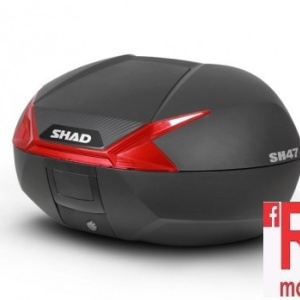 Top case SHAD SH47 negru/rosu