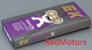 Lant moto EK de curse pentru motocross 520 MRD6 cu 114 zale GOLD-GOLD