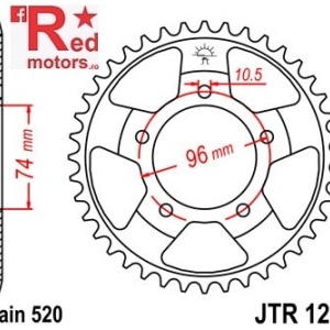 Foaie/pinion spate JTR1209.41 520 cu 41 de dinti pentru Honda NSR 250