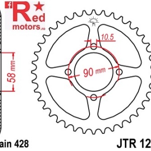 Foaie/pinion spate JTR1221.44 428 cu 44 de dinti pentru Honda CBR 125