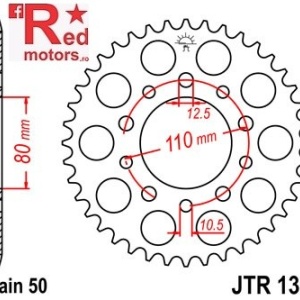Foaie/pinion spate JTR1334.39 530 cu 39 de dinti pentru Honda CB 450, 750, 900, 1000, CBR 600