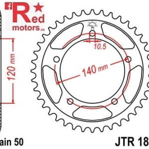 Foaie/pinion spate JTR1800.42 530 cu 42 de dinti pentru Suzuki GSF 1200, GSX 1250