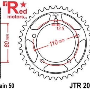 Foaie/pinion spate JTR2010.48 530 cu 48 de dinti pentru Triumph