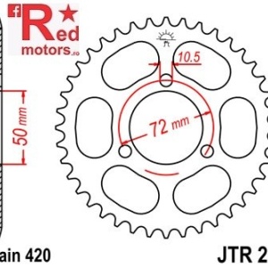 Foaie/pinion spate JTR216.45 420 cu 45 de dinti pentru Honda NSR 50