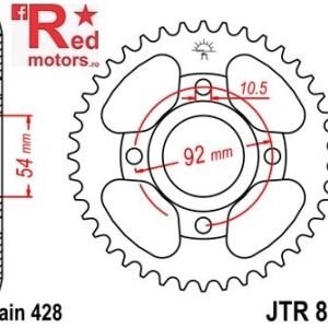 Foaie/pinion spate JTR835.49 428 cu 49 de dinti pentru Yamaha RD 125, SR 125, RD 80