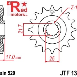 Pinion fata JTF 1381 cu 16 dinti