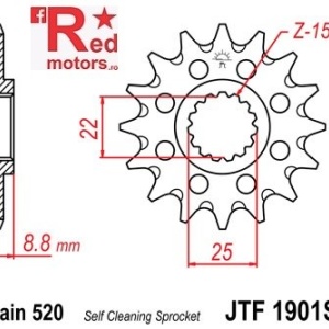 Pinion fata JTF 1901 SC cu 16 dinti