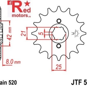 Pinion fata JTF 575 cu 13 dinti