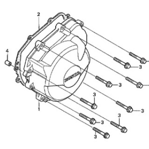Capac alternator/stator/motor/generator stanga OEM original Honda CBR600F4, F4I 1999-2003