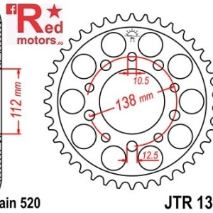 Foaie/pinion spate JTR1303.41 520 cu 41 de dinti pentru Honda CBR 600