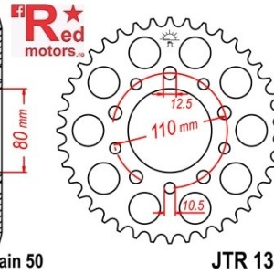 Foaie/pinion spate JTR1334.40 530 cu 40 de dinti pentru Honda CB 450, 750, 900, 1000, 1100, CBR 600