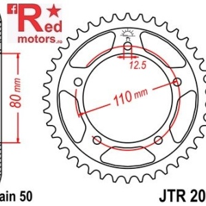 Foaie/pinion spate JTR2010.47 530 cu 47 de dinti pentru Triumph Adventurer 900, Daytona 750, 900, 1000, 1200, Sprint 900