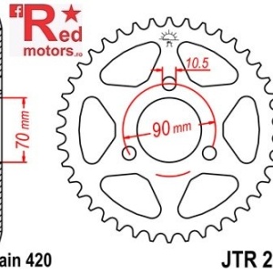 Foaie/pinion spate JTR239.38 420 cu 38 de dinti pentru Honda