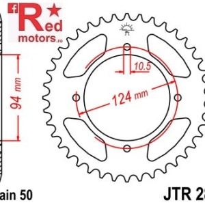 Foaie/pinion spate JTR282.34 530 cu 34 de dinti pentru Honda CB 550