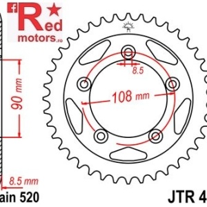 Foaie/pinion spate JTR491.40 520 cu 40 de dinti