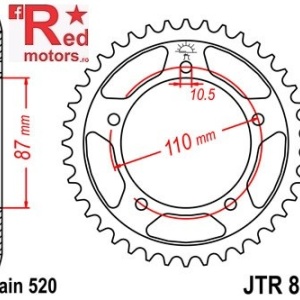 Foaie/pinion spate JTR823.41 520 cu 41 de dinti pentru Suzuki GS 500