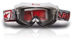 OCHELARI MOTOCROSS ARIETE OKI DOKI 11 WHITE BLACK RED