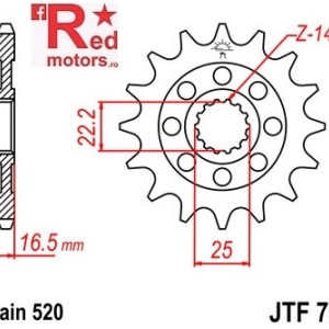 Pinion fata JTF 742 cu 15 dinti