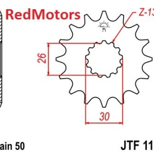 Pinion fata JTF 1180 cu 18 dinti