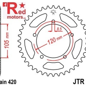 Foaie/pinion spate JTR24.51 420 cu 51 de dinti pentru Aprilia RX 50, Generic TR 50