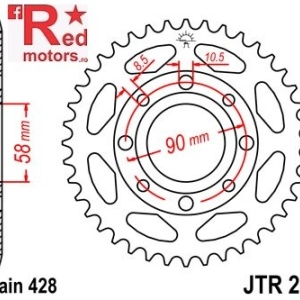 Foaie/pinion spate JTR269.44 428 cu 44 de dinti pentru Daelim VC 125, VJ 125, VL 125