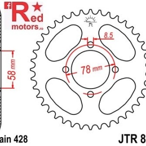 Foaie/pinion spate JTR810.37 428 cu 37 de dinti pentru Generic Worx 125, Hyosung GA 125