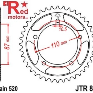 Foaie/pinion spate JTR823.39 520 cu 39 de dinti pentru Suzuki GS 500