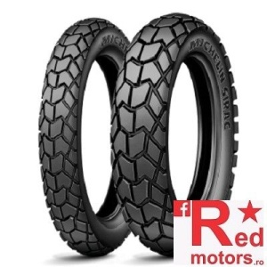 Set anvelope/cauciucuri moto Michelin Sirac 90/90 R21 54T + 130/80 R17 65T