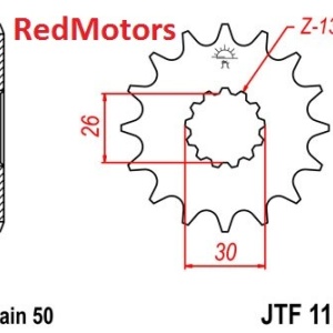 Pinion fata JTF 1180 cu 19 dinti