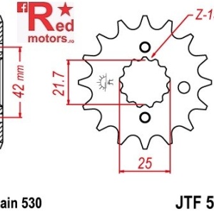 Pinion fata JTF 513 cu 13 dinti