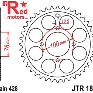 Foaie/pinion spate JTR1806.56 428 cu 56 de dinti pentru Suzuki RG 125