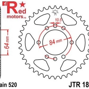 Foaie/pinion spate JTR1826.36 520 cu 36 de dinti pentru Arctic Cat DVX 400, Kawasaki KFX 400, Suzuki LT-F 160, LT-Z 400