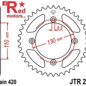 Foaie/pinion spate JTR215.56 420 cu 56 de dinti pentru Honda CR 80, CR 85