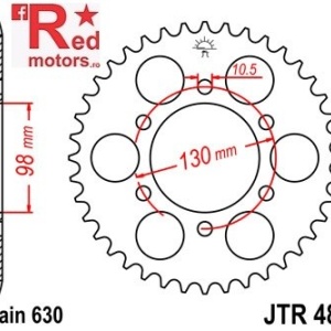 Foaie/pinion spate JTR483.33 630 cu 33 de dinti pentru Kawasaki Z 900