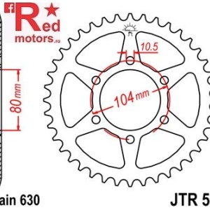 Foaie/pinion spate JTR501.33 630 cu 33 de dinti pentru Kawasaki GPZ 1100, Z 750, Z 1000