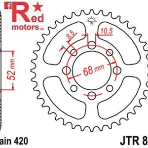 Foaie/pinion spate JTR801.26 420 cu 26 de dinti