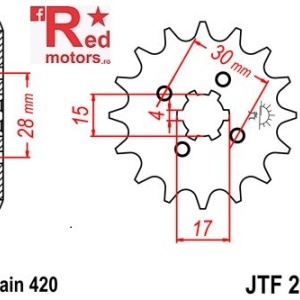 Pinion fata JTF 253 cu 18 dinti