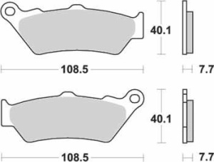 Placute frana fata SBS STREET CERAMIC - 674HF
