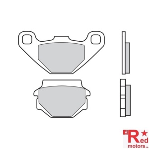 Placute spate spate Brembo 07KS04TT Off Road - TT 84,9x42,4x7,5/55,8x37,0x9,8 pentru Kawasaki GPZ 500, KR-1 250, ZR 550, Suzuki RGV 250