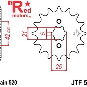 Pinion fata JTF 569 cu 10 dinti