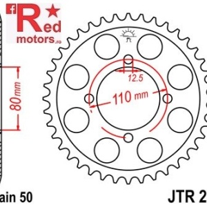Foaie/pinion spate JTR284.39 530 cu 39 de dinti pentru Honda CB 650, CB 750