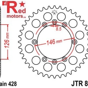 Foaie/pinion spate JTR805.50 428 cu 50 de dinti pentru Suzuki DR 125