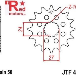 Pinion fata JTF 423 cu 16 dinti