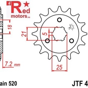 Pinion fata JTF 437 cu 14 dinti