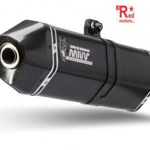 Sistem de evacuare complet 2x1 MIVV SPEED EDGE negru otel pentru YAMAHA MT-07 Tracer / Tracer 700 (2016-2020)